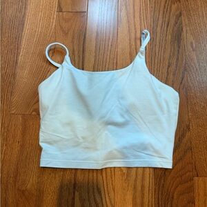 Amazon White cropped workout tank